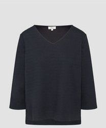 s.Oliver - Sweatshirt - Katoenmix - 3/4-mouwen - V-hals