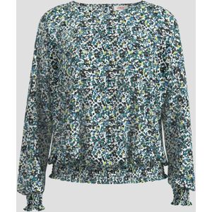 Blouse met lange mouwen en print all-over