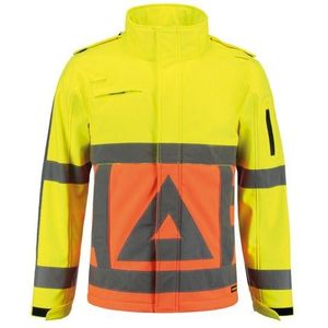 Tricorp Soft Shell Jack Verkeersregelaar - 403002 - Fluor Oranje-Fluor Geel - maat 3XL