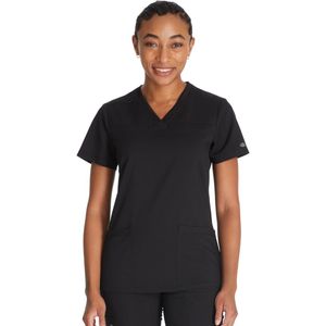 Dickies Dames Werkshirt Met V-Hals Met Stretch Panelen - 2 Zakken