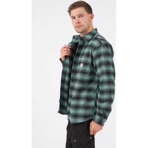 Carhartt M Rugged Flex Relaxed Fit Midweight Flannel Long-Sleeve Plaid Shirt