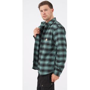 Carhartt M Rugged Flex Relaxed Fit Midweight Flannel Long-Sleeve Plaid Shirt