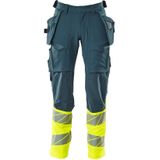 Mascot Accelerate Safe Broek met spijkerzakken 19131-711 - donkerpetrol/hi-vis geel