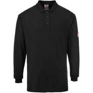 Portwest Vlamvertragende Antistatische Lange Mouw Polo Shirt FR10