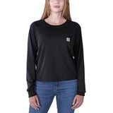 Carhartt Lightweight Pocket T-shirt Met Lange Mouwen Zwart