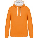 Kariban Hooded sweater met contrasterde capuchon K446 - Tropical Blue / White