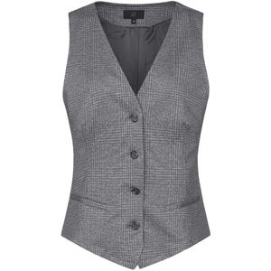 Greiff Dames Jersey Gilet Casual Glencheck Regular Fit - 1722