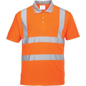 Portwest Hi vis korte mouw polo shirt GO/RT