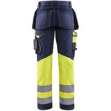 Blaklader High Vis werkbroek met stretch 1794-1370 - Marine/High Vis Geel