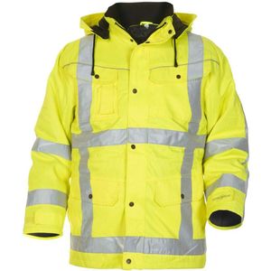 Hydrowear Lokeren hoge zichtbaarheidsjas geel