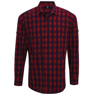 Premier Mulligan Check Cotton Long Sleeve Shirt Heren