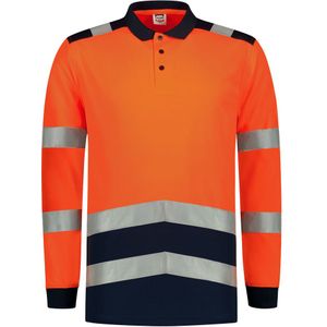 Tricorp Poloshirt High Visibility Bicolor Lange Mouw 203008 - Geel