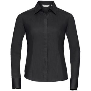 Russell Long Sleeve Fitted Polycotton Poplin Shirt Dames