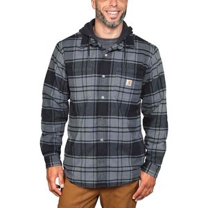 Carhartt Flannel Fleece Lined Hooded Shirt Jac 105621