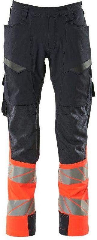 Mascot Accelerate Safe Broek met dijbeenzakken 19379-510 - donkermarine/hi-vis oranje
