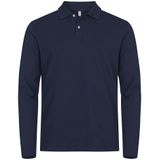 Clique Stretch Premium Polo L S 028262 - Dark Navy