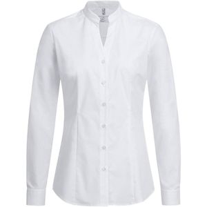 Greiff Dames Blouse Met Opstaande Kraag Basic Regular Fit - 6572