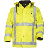 Hydrowear Lokeren hoge zichtbaarheidsjas geel