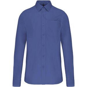 Kariban Heren Poplin Overhemd Lange Mouwen