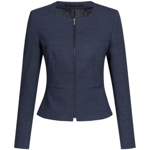 Greiff Dames Korte Blazer Modern Pinpoint Slim Fit - 1427