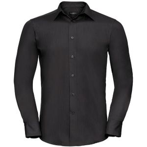 Russell Long Sleeve Tailored Polycotton Poplin Shirt Heren