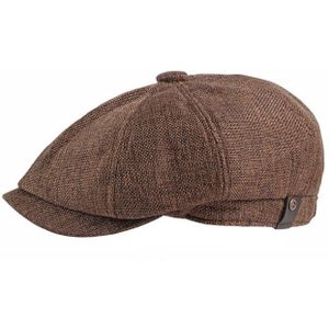 Vintage Stijl Coffee Katoenen Baret voor Heren