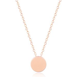 LGT Jewels Dames ketting Munt hanger Rose