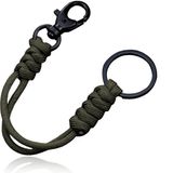 Paracord Karabijnsluiting & Sleutelring - Army Green