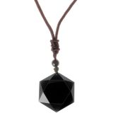 Zwart Obsidiaan kettinghanger Talisman Amulet