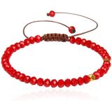 Memphis Armband Natuursteen - 4mm Facetkraal Red