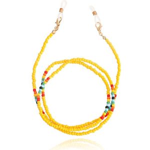 Deja Jewels Geel Bohemian Koord voor Zonnebril of Leesbril