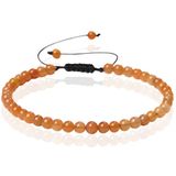 Memphis No.1 Armband - 4mm Orange Aventurine