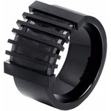 Mendes heren ring Zwart Edelstaal met Carbon-20mm