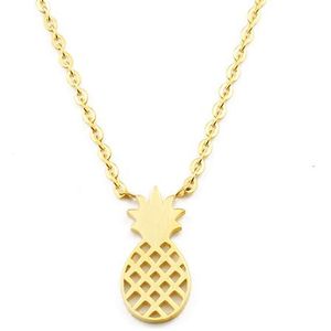 Cilla Jewels dames ketting Pineapple geelgoud Verguld