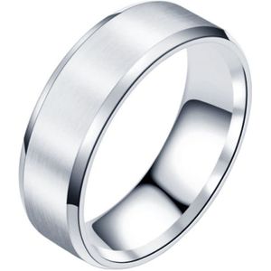 Heren ring Titanium Zilverkleurig 6mm-22mm