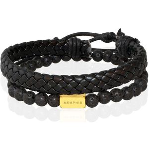 Memphis DUO Mannen Armbanden set "Slick"-19cm