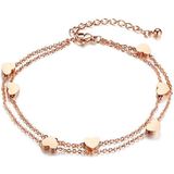 Cilla Jewels Dames Armband met Hartjes Rose