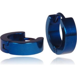 LGT Jewels Oorringen Edelstaal Blauw