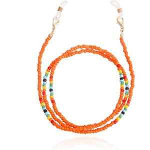 Deja Jewels Oranje Bohemian Koord voor Zonnebril of Leesbril