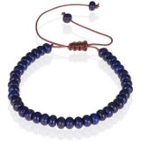 Tom Jaxon kralen armband Lapis Lazuli Natuursteen Verstelbaar Blauw