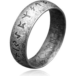 LGT JWLS Heren Ring - Ancient Runic Silver-19mm