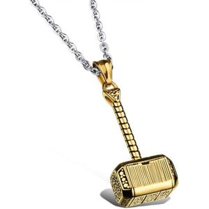 Mendes Jewels kettinghanger Hammer Of Thor Gold