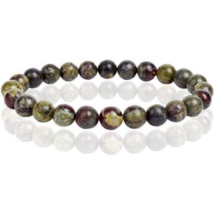 6mm Memphis Natuursteen Armband - Dragon Bloodstone