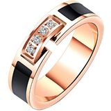 Cilla Jewels dames ring Rosegoud Verguld Zirconia-18mm