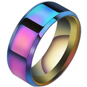 Heren ring Titanium Multicolor 8mm-19mm