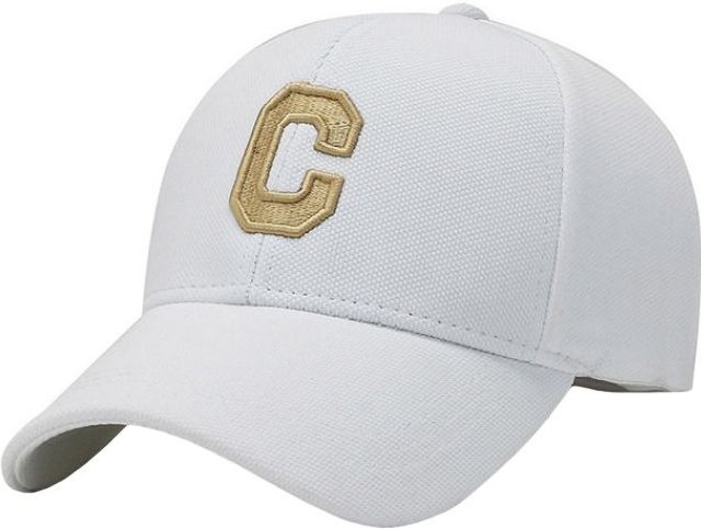 Baseball Cap Geborduurde "C" - Wit & Goud