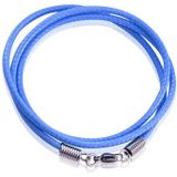 LGT Jewels waxkoord ketting Blauw- 2.5mm-55cm