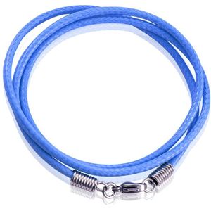 LGT Jewels waxkoord ketting Blauw- 2.5mm-55cm