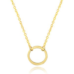 Hippe dames ketting Circle Goudkleurig