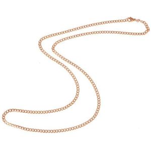 LGT Jewels Cubaanse koord ketting Rose Gourmet Schakel 3mm-60cm